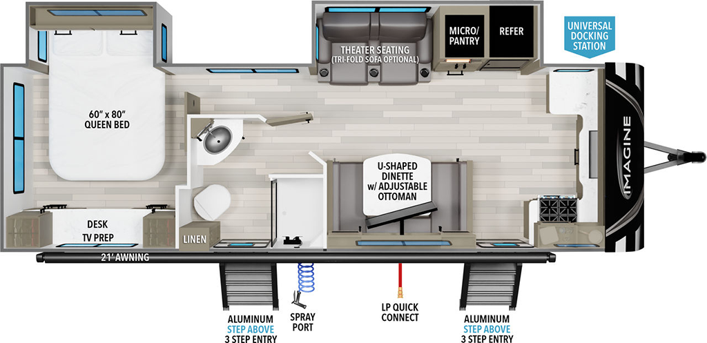 Image of floorplan for 2024 IMAGINE 2660BS by GRAND DESIGN
